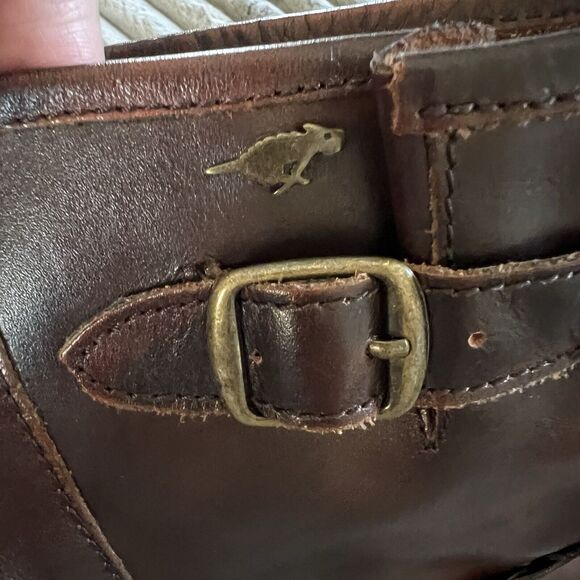 ROCKETDOG Leather Retro Style Ankle Boots With Buckles Brown Women US 9 M - Picture 12 of 16